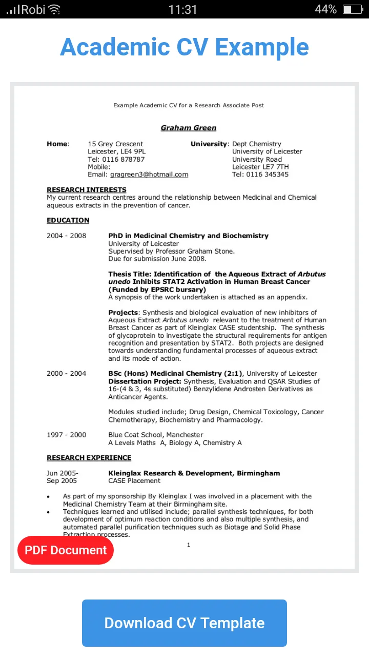 How To Write CV | Indus Appstore | Screenshot
