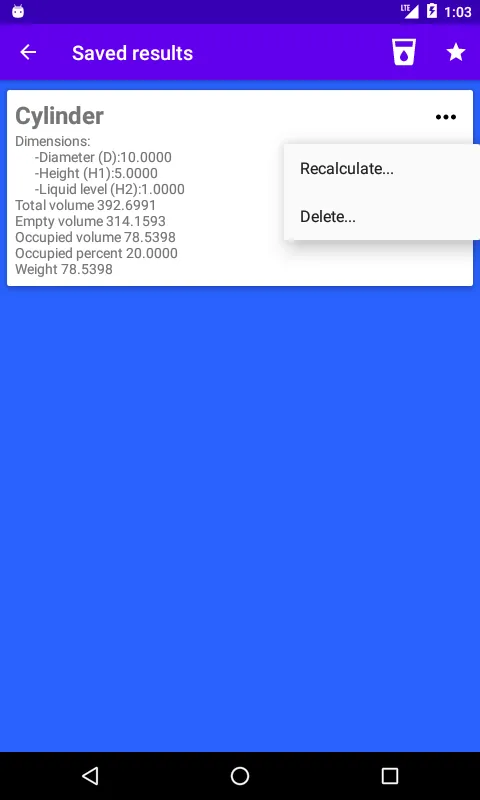 Volume Calc - Capacity Of Tank | Indus Appstore | Screenshot