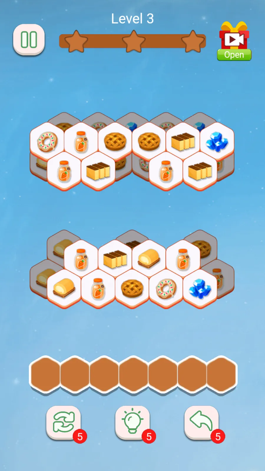 Hexagon Tile Match | Indus Appstore | Screenshot