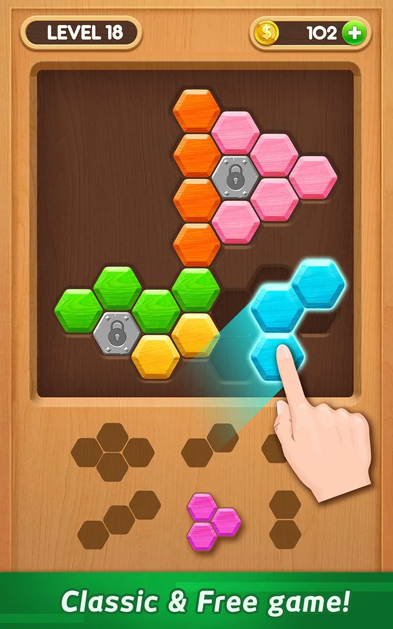 Wood Block Puzzle - Hexa | Indus Appstore | Screenshot