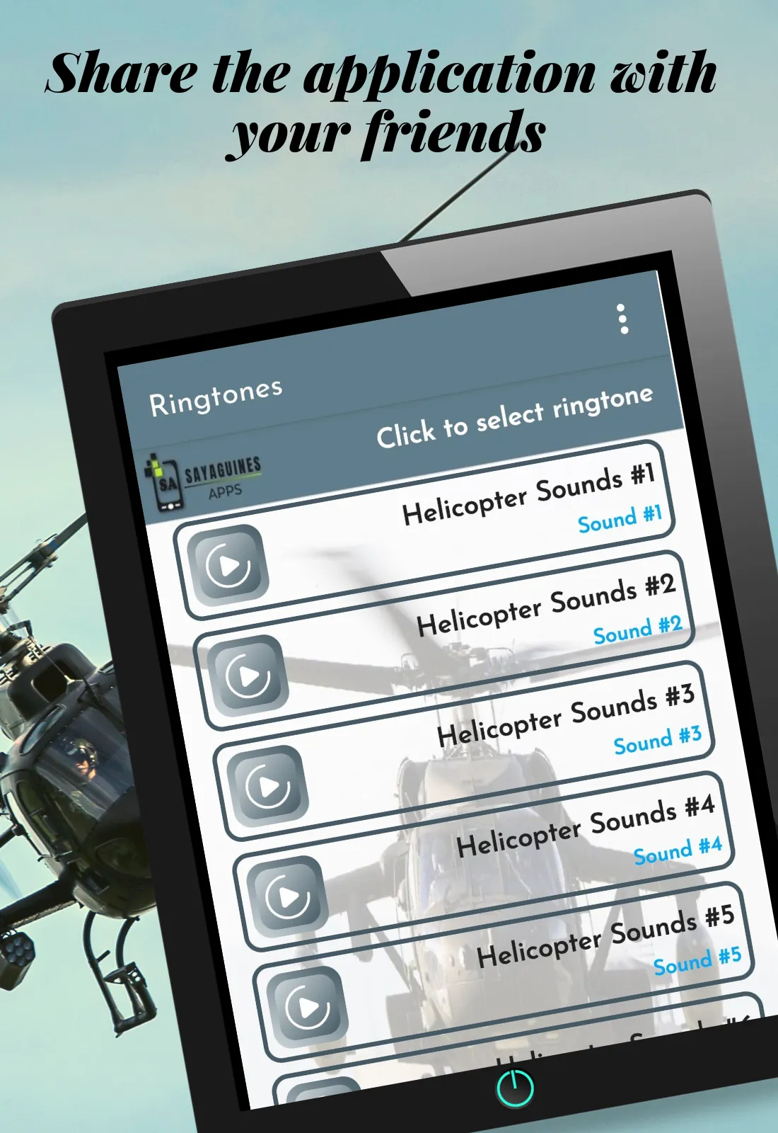 Helicopter ringtones, helicopt | Indus Appstore | Screenshot