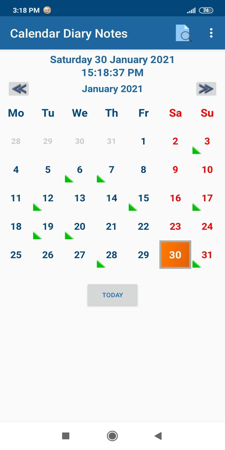 Calendar Diary Notes | Indus Appstore | Screenshot