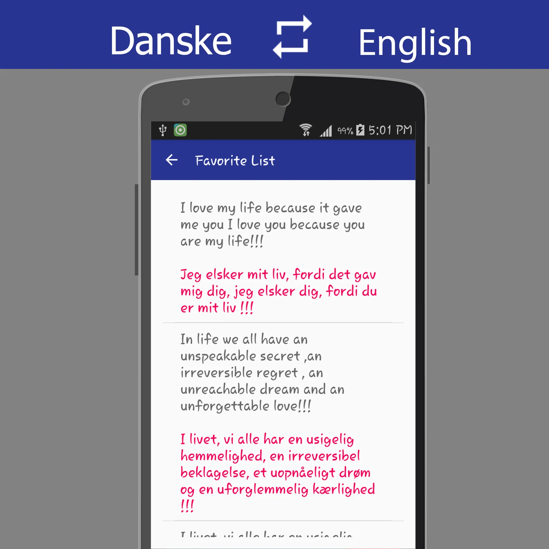 Danish English Translator | Indus Appstore | Screenshot