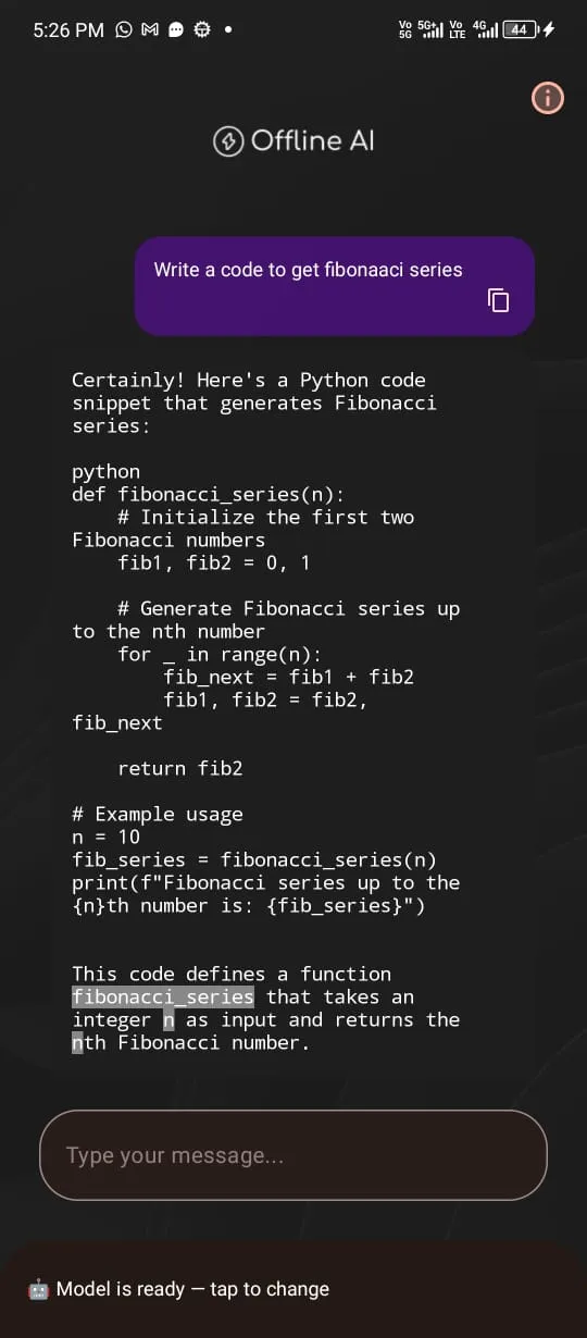 Offline AI:Local Assistant | Indus Appstore | Screenshot