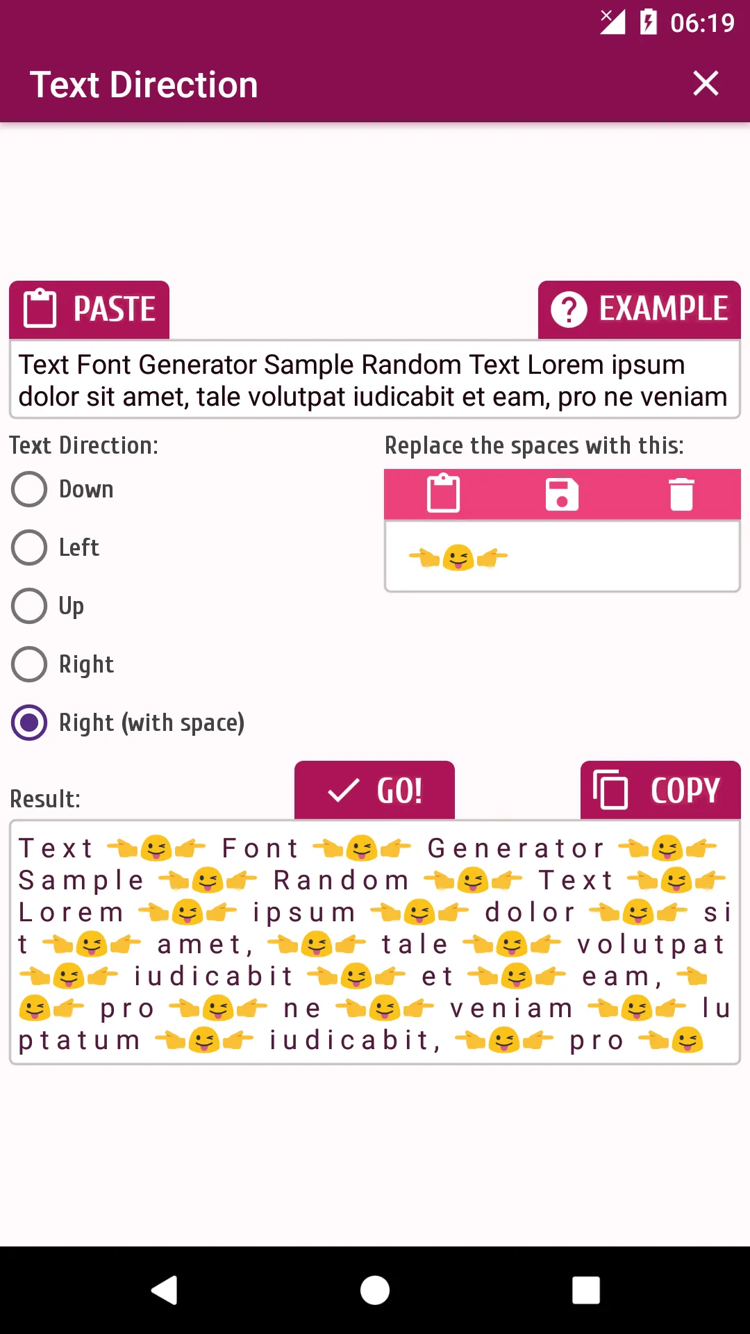 Text Font Generator | Indus Appstore | Screenshot