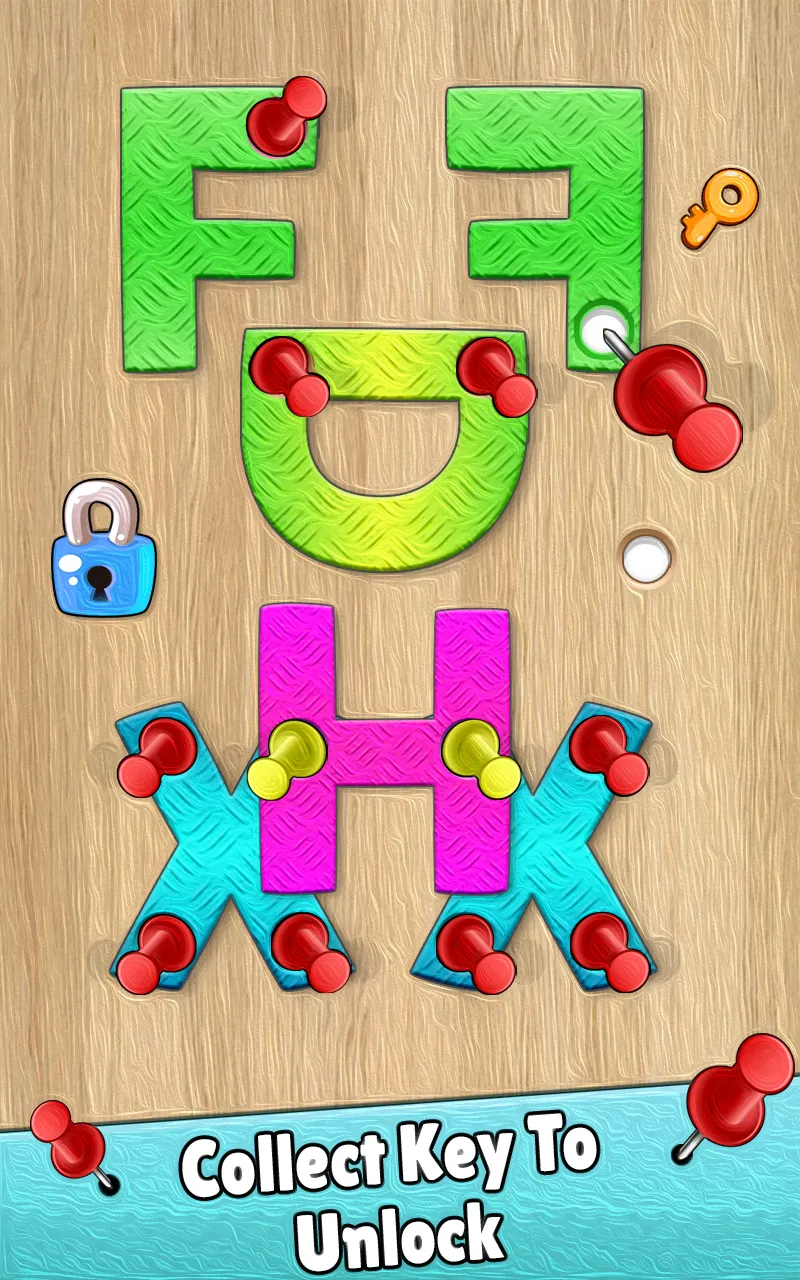 Paper Pin Puzzle : Alphabets | Indus Appstore | Screenshot