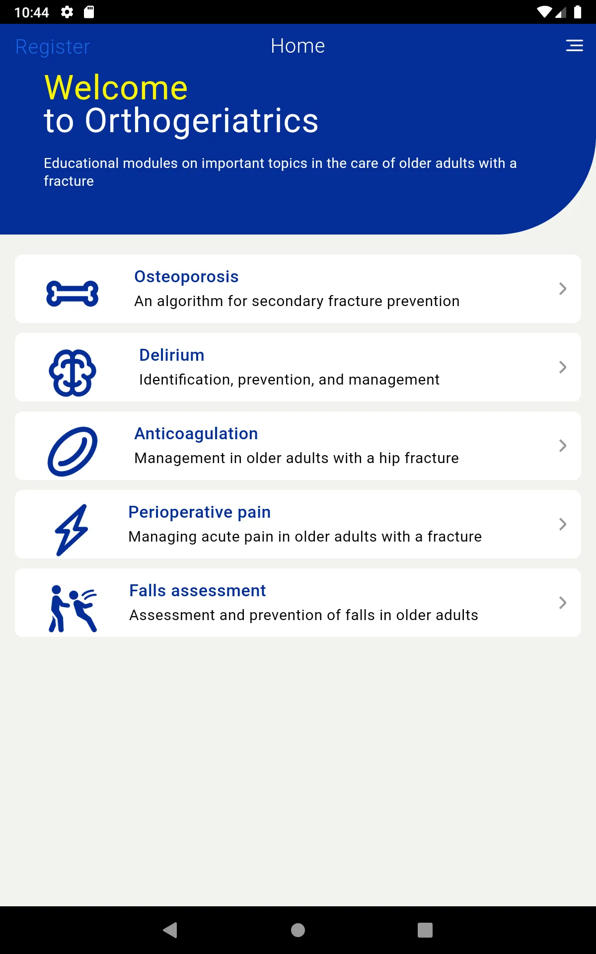 AOTrauma Orthogeriatrics | Indus Appstore | Screenshot