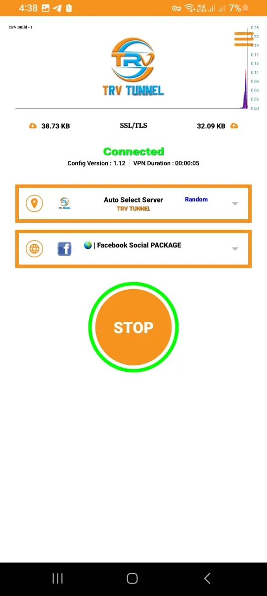TRV TUNNEL- VPN Proxy | Indus Appstore | Screenshot