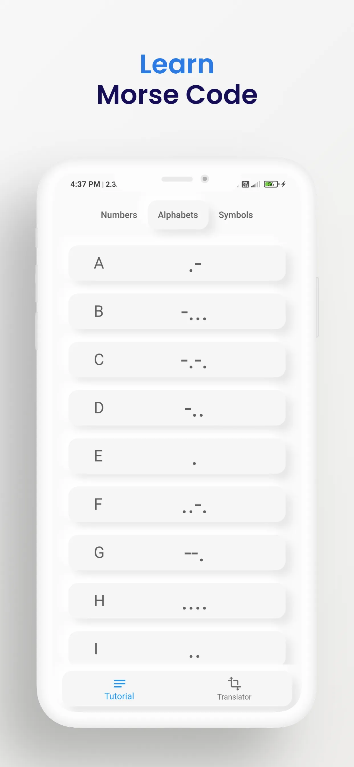 Morse Code | Indus Appstore | Screenshot