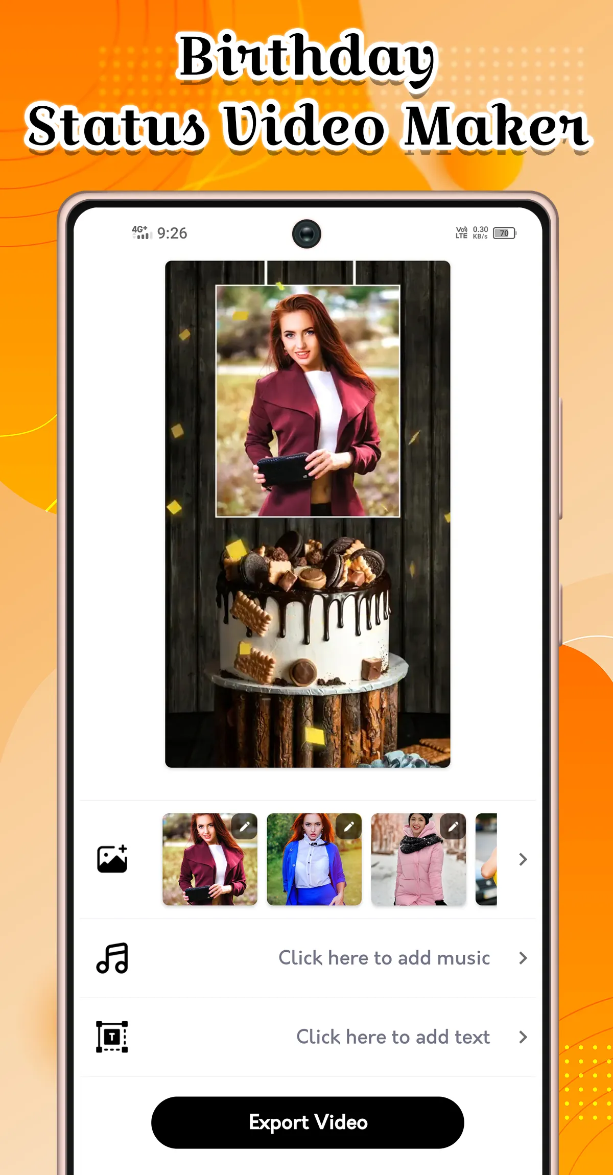 Birthday Song Video Maker | Indus Appstore | Screenshot