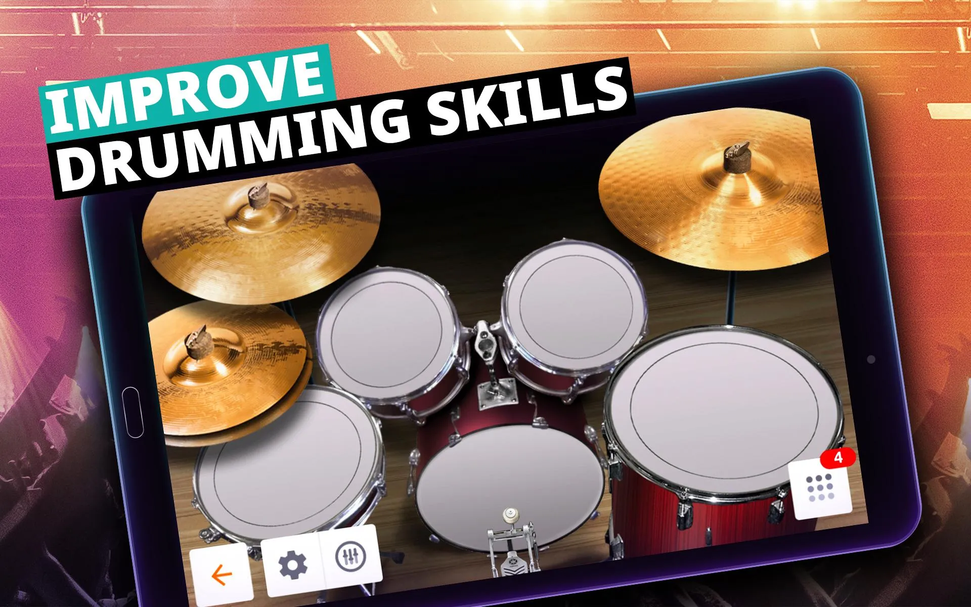 Drum Kit Music Games Simulator | Indus Appstore | Screenshot