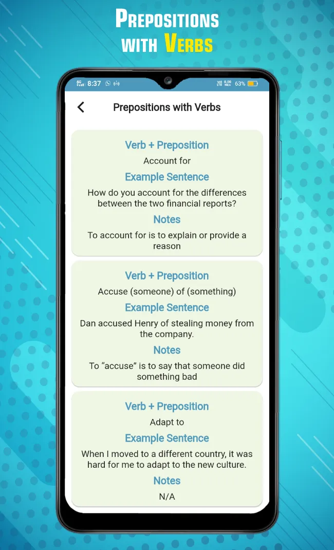 English Verbs, Preposition Dic | Indus Appstore | Screenshot