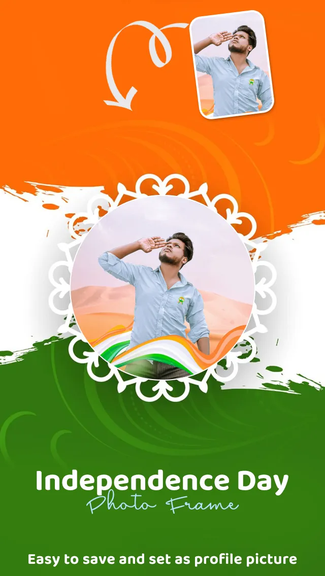 Independence Day Photo Frame | Indus Appstore | Screenshot