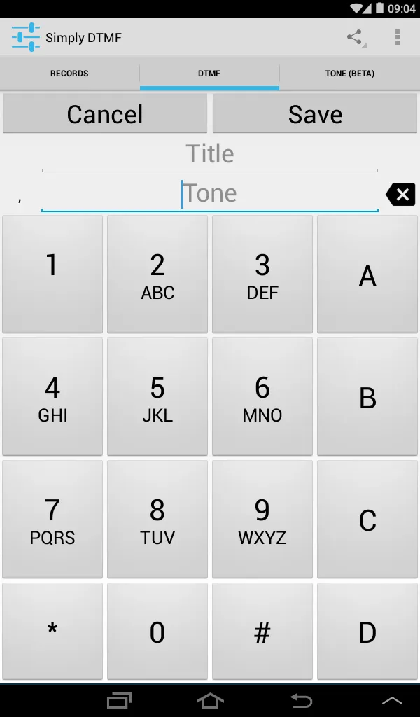 Simply DTMF Tone Generator | Indus Appstore | Screenshot