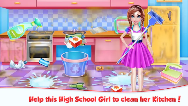 Highschool Girl House Cleaning | Indus Appstore | Screenshot