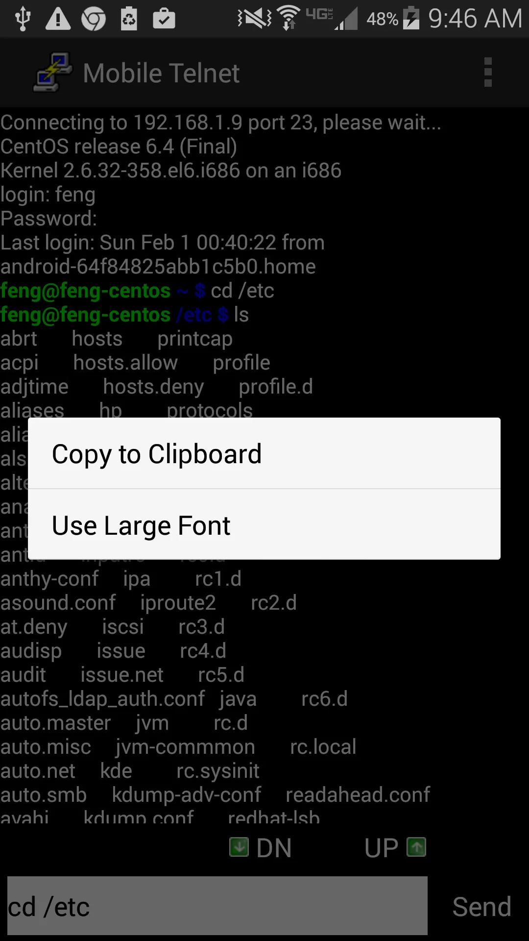 Mobile Telnet | Indus Appstore | Screenshot