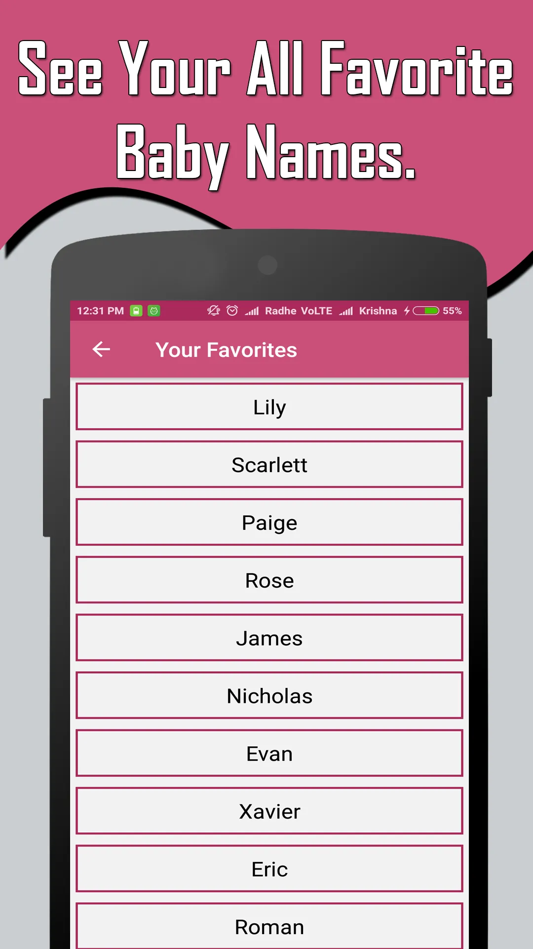 English Baby Girl & Boy Names  | Indus Appstore | Screenshot