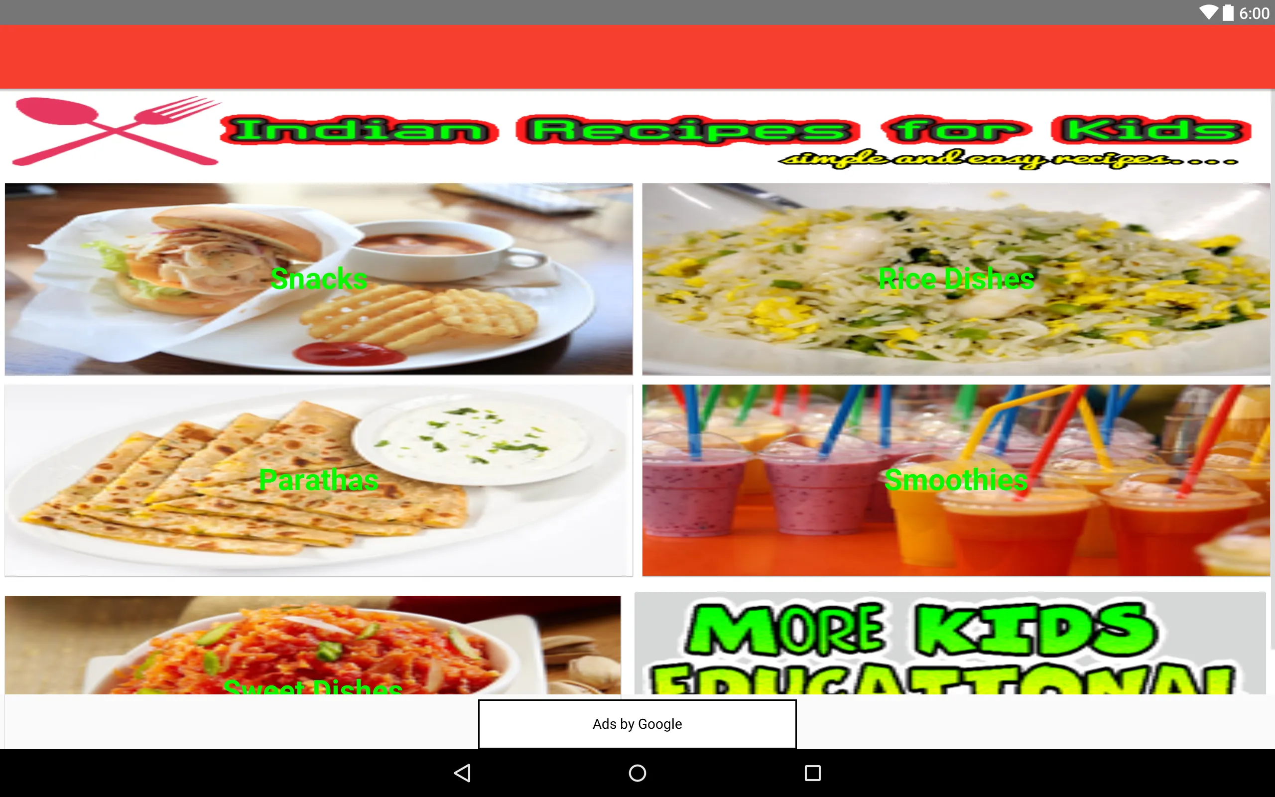 Kids Easy Recipes | Indus Appstore | Screenshot