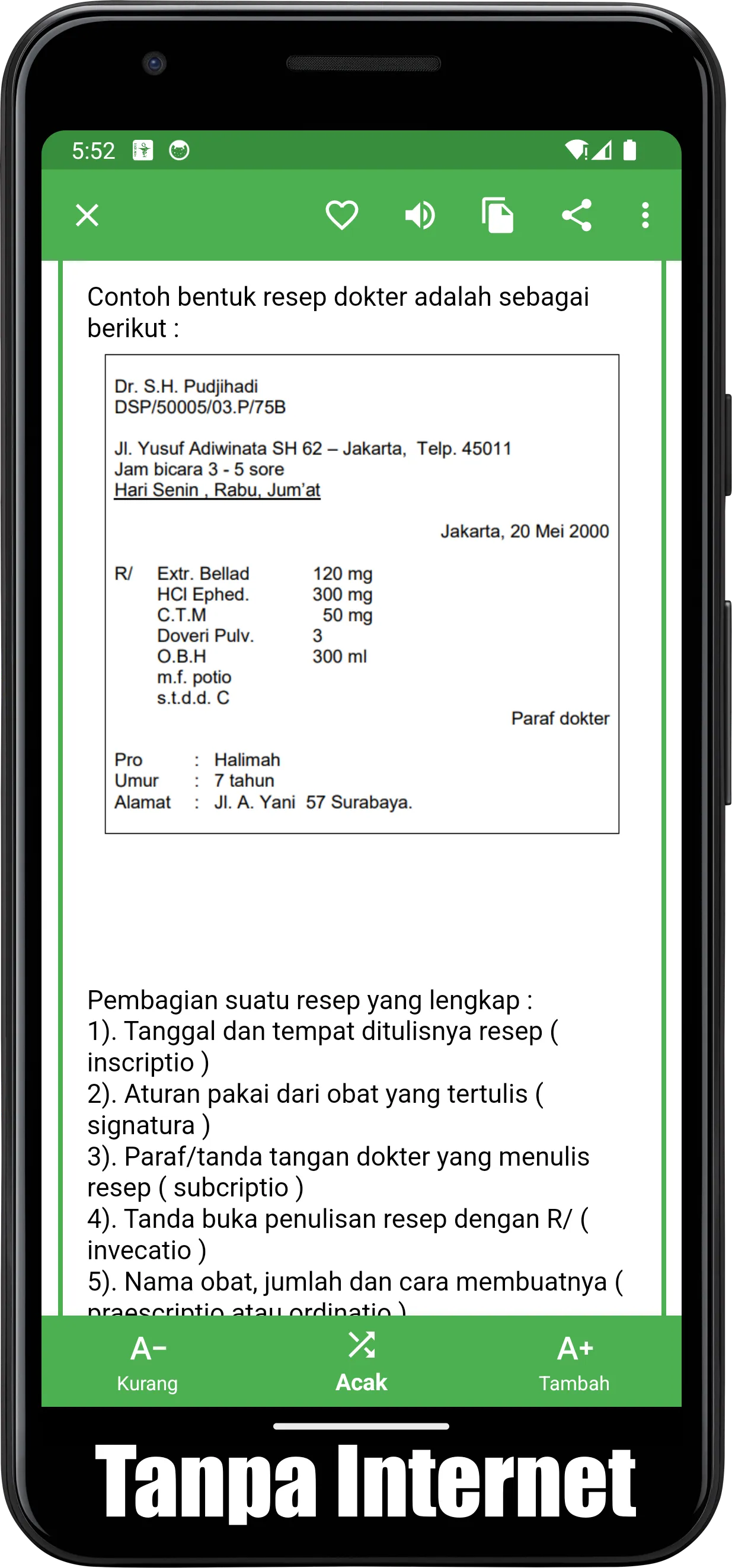 Kamus Farmasi Singkatan Latin | Indus Appstore | Screenshot