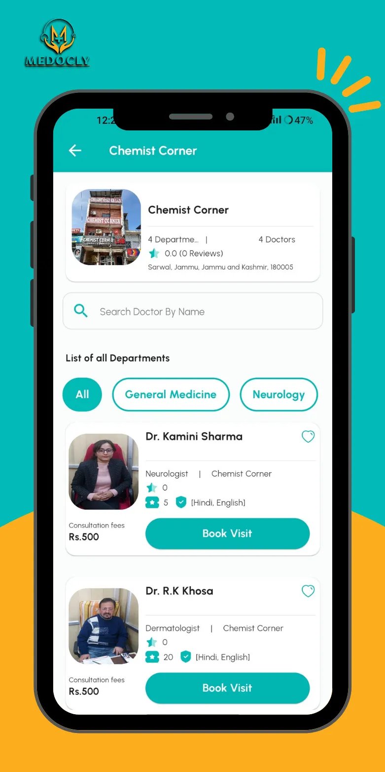 MEDOCLY -  Book Appointments | Indus Appstore | Screenshot