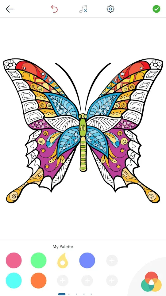 Adult Butterfly Coloring Pages | Indus Appstore | Screenshot