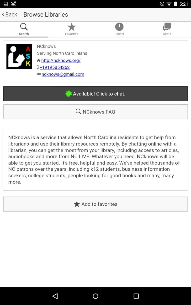 Ask a Librarian | Indus Appstore | Screenshot