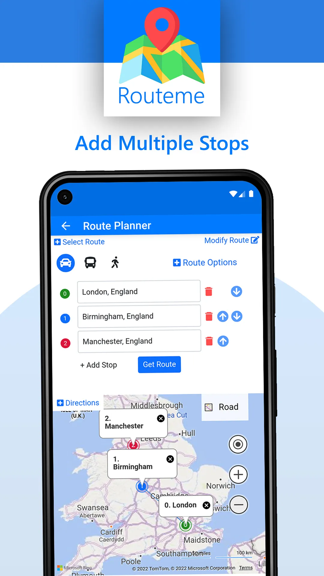 Routeme - Route Planner & Maps | Indus Appstore | Screenshot