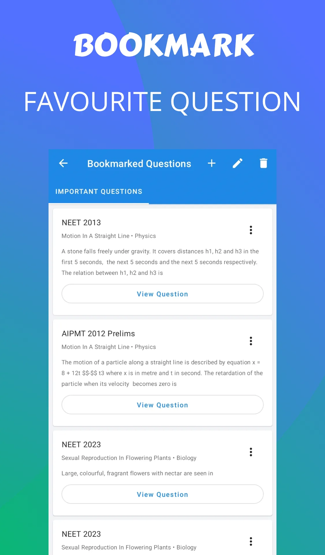 ExamGOAL: NEET PYQ Questions | Indus Appstore | Screenshot