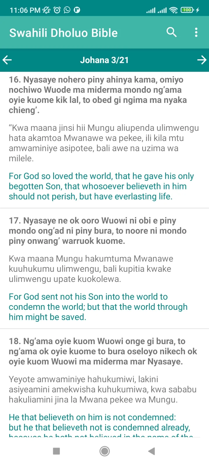 Muma Maler - Swahili Luo Bible | Indus Appstore | Screenshot