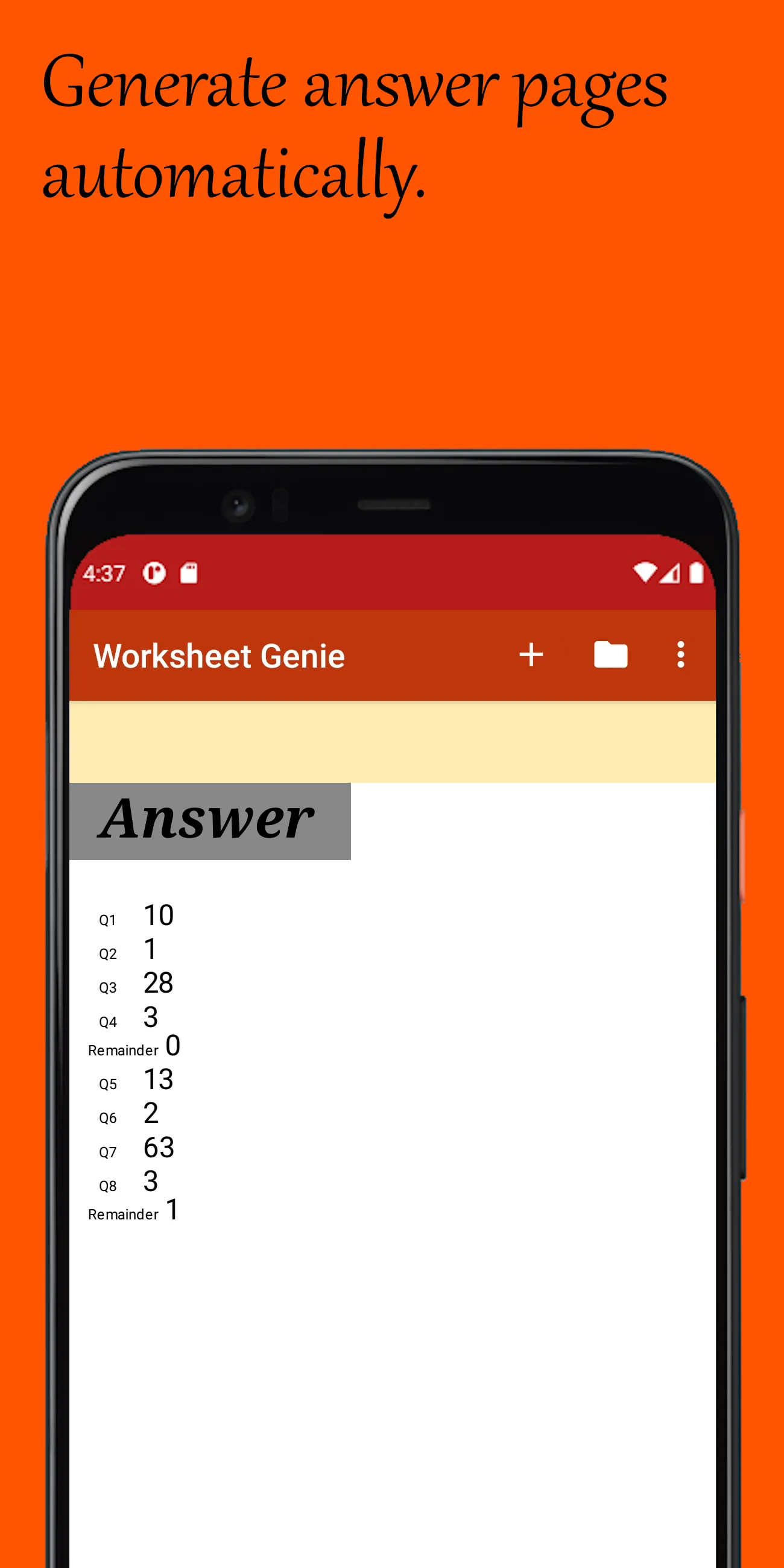 Worksheet Genie | Indus Appstore | Screenshot