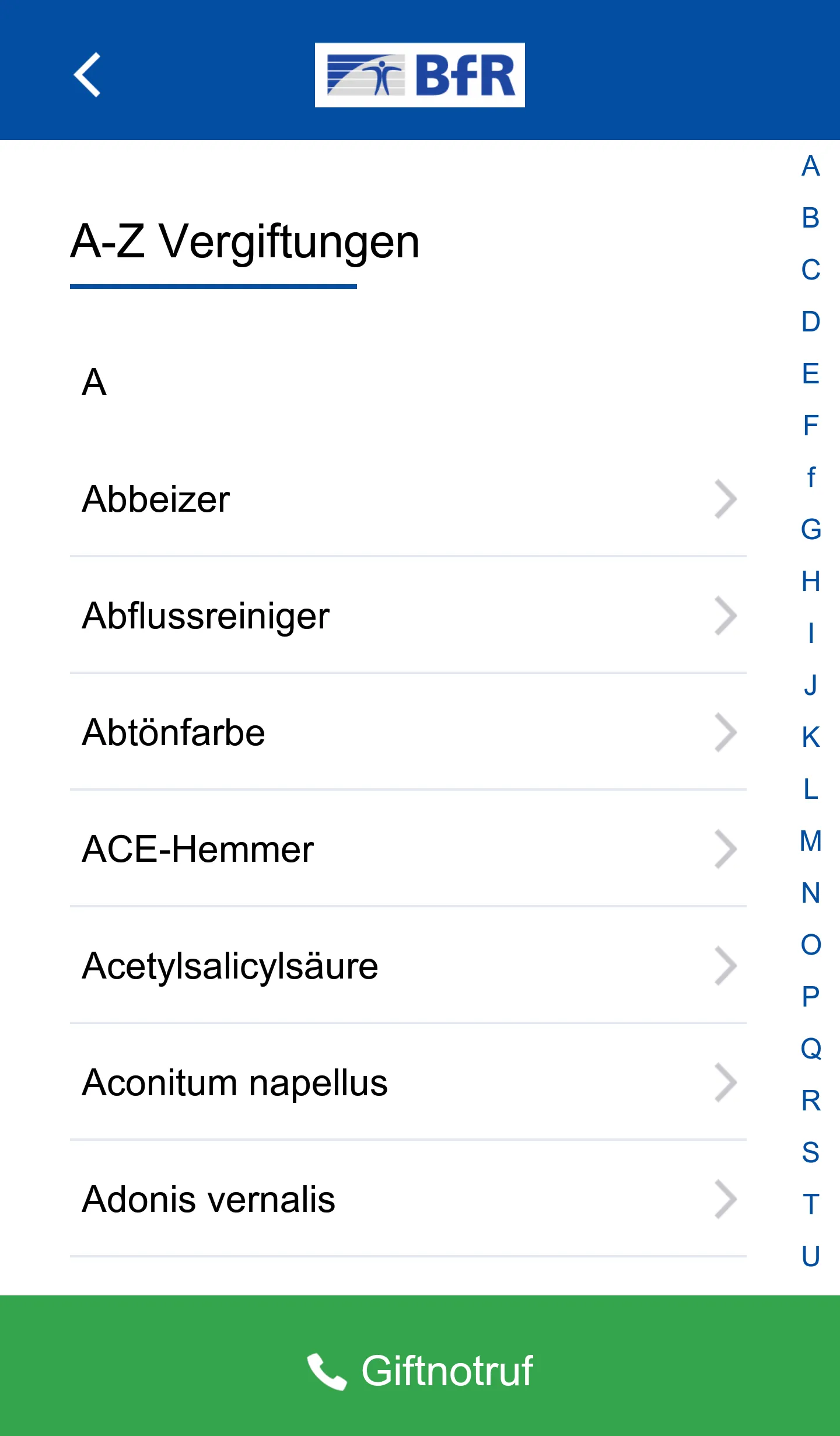 Vergiftungsunfälle bei Kindern | Indus Appstore | Screenshot