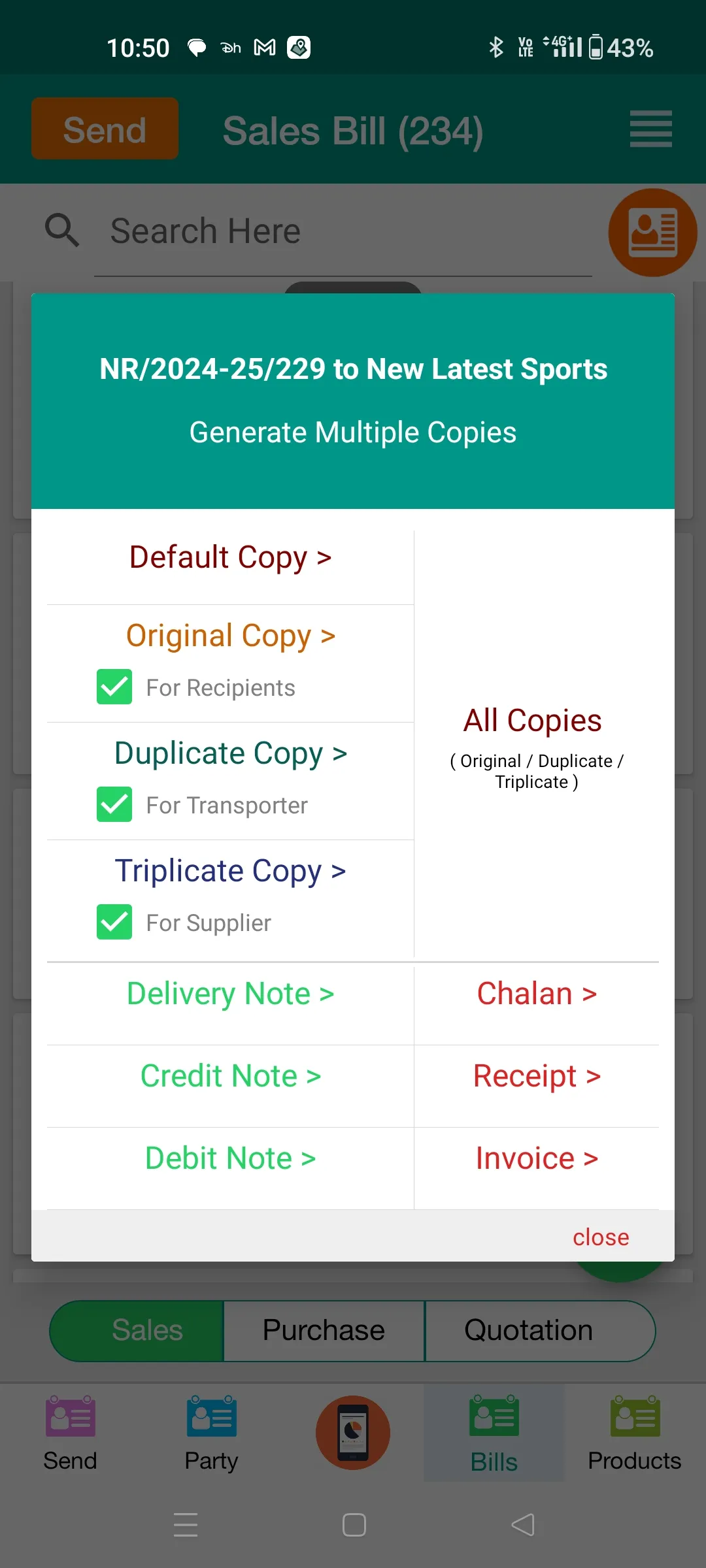 Tally Mobile GST Billing App | Indus Appstore | Screenshot