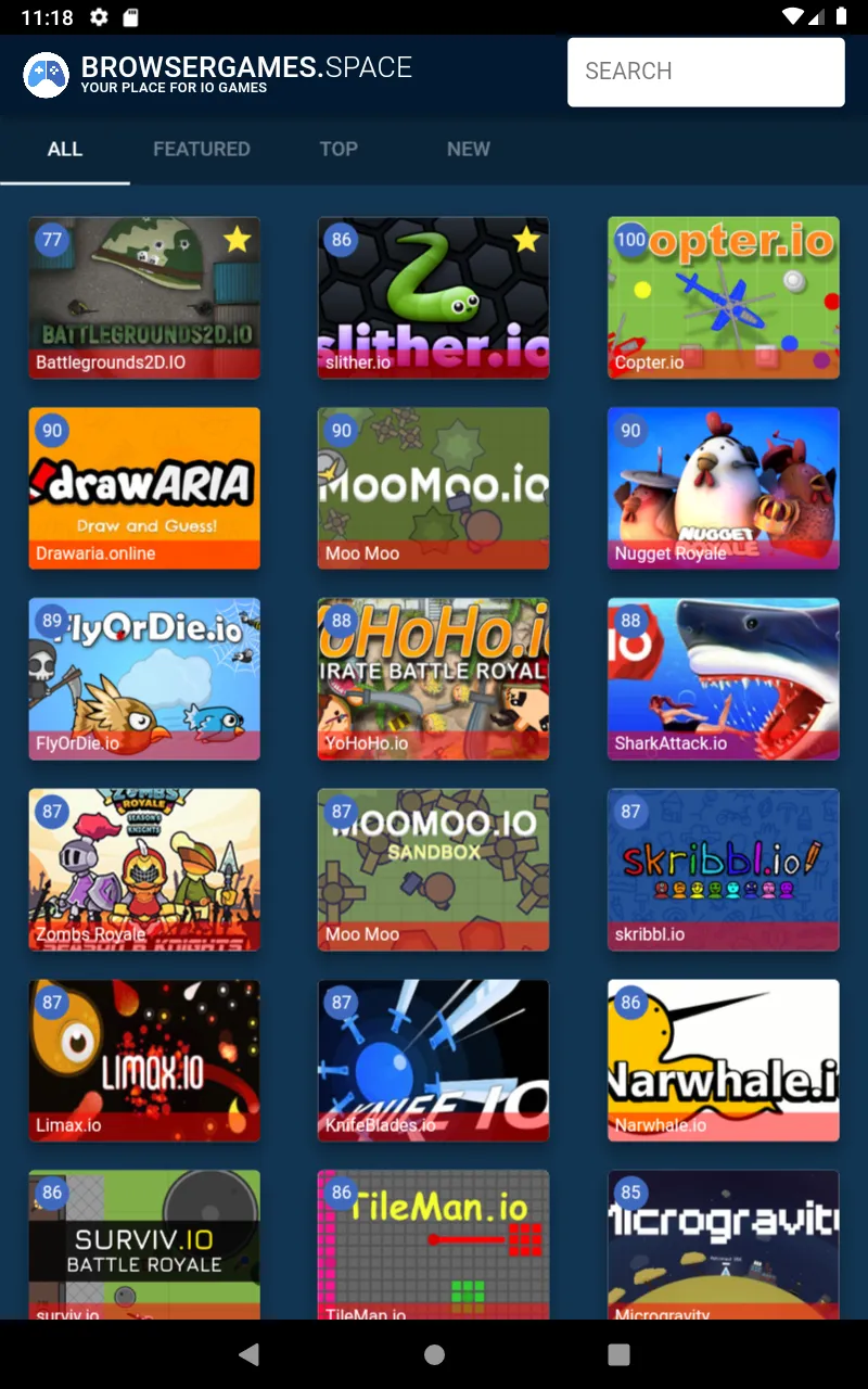 IO Games (Browsergames.Space) | Indus Appstore | Screenshot