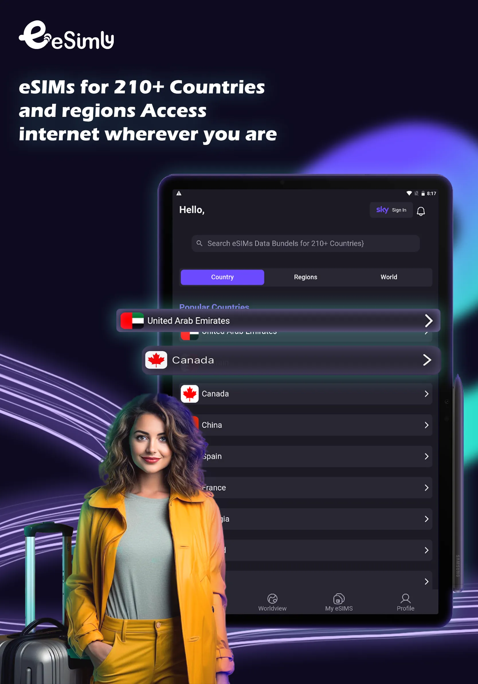 eSimly: eSIM Internet & Travel | Indus Appstore | Screenshot