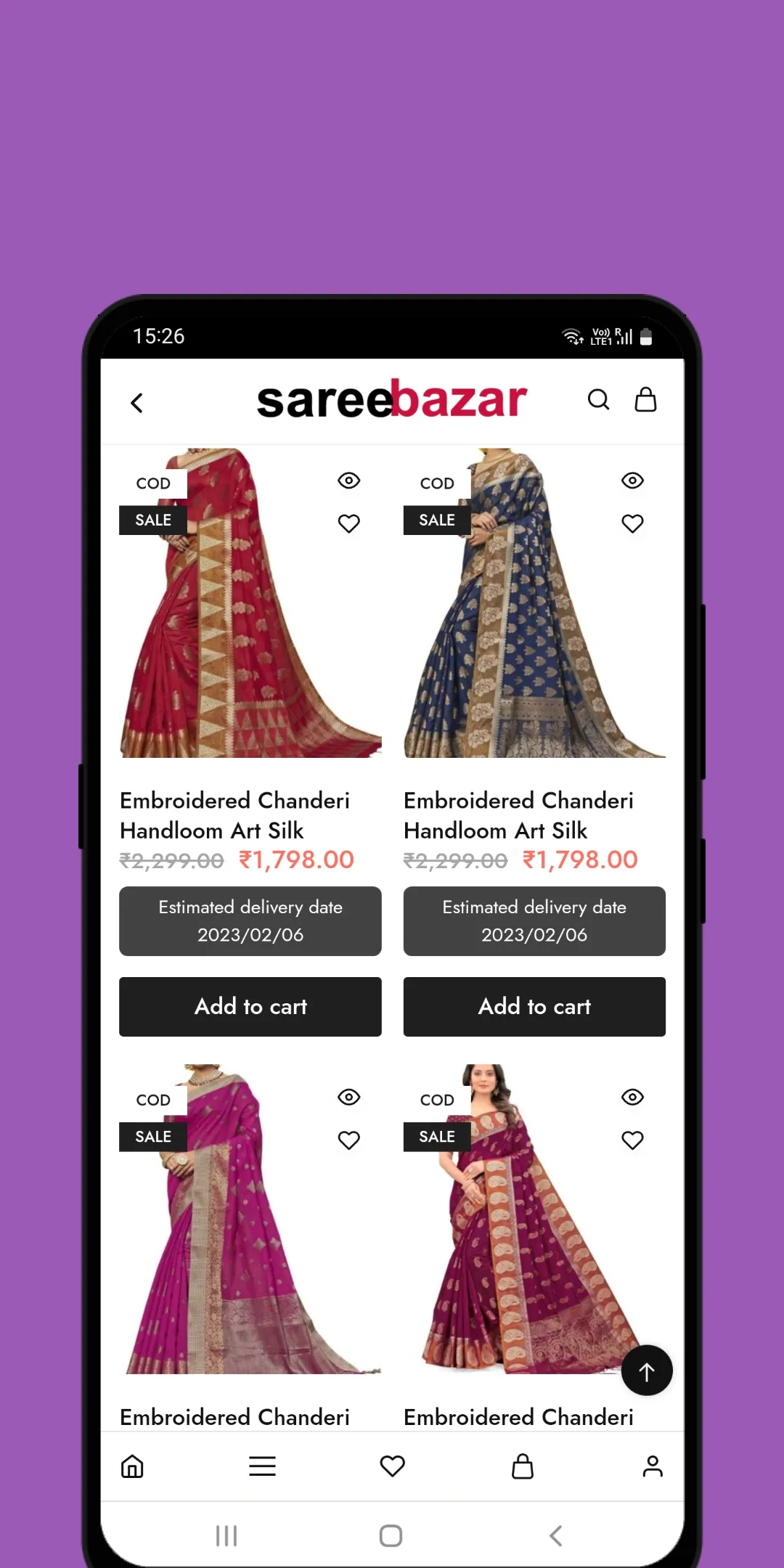 Pattu Saree online shop, trylo | Indus Appstore | Screenshot