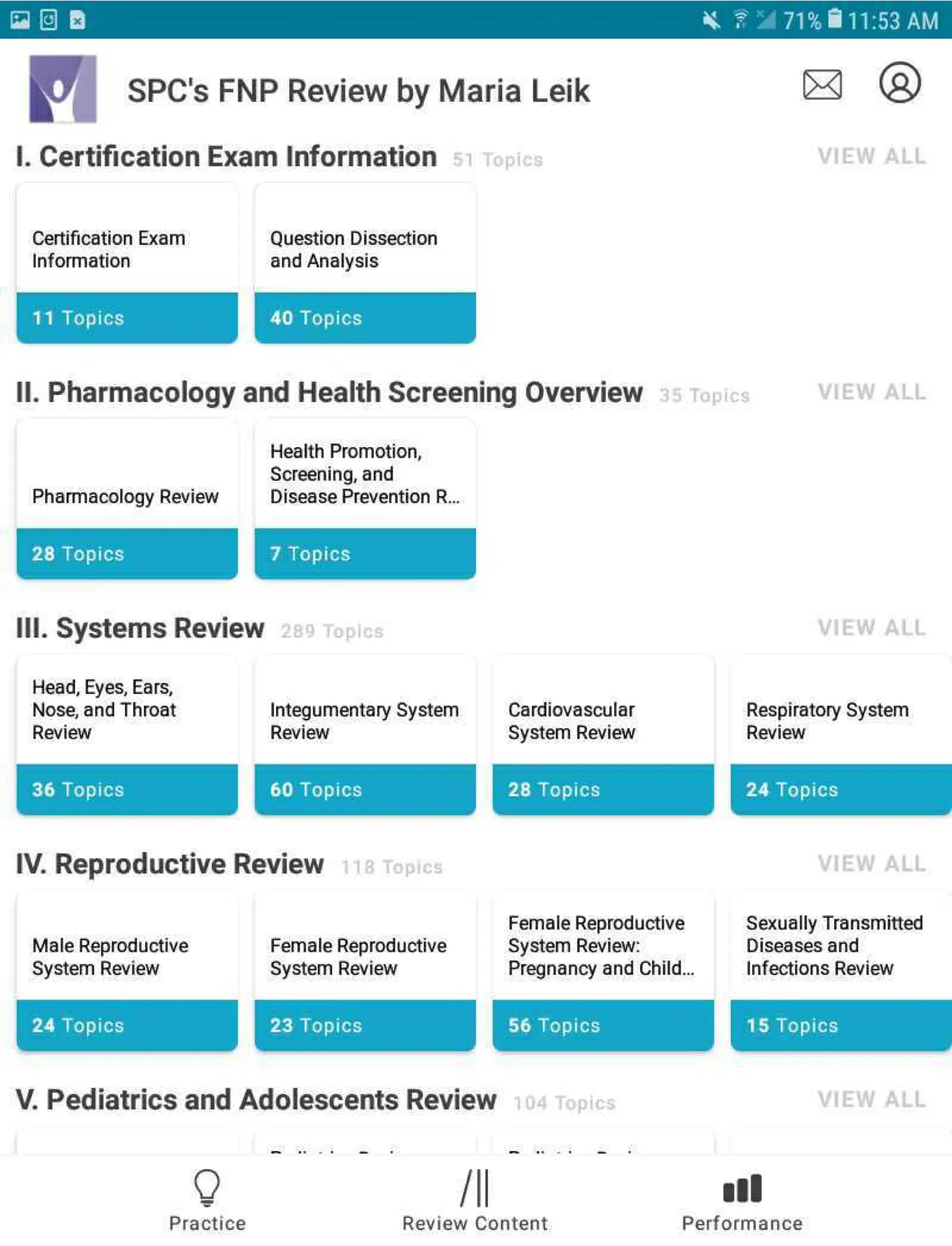 FNP Exam Review by Maria Leik | Indus Appstore | Screenshot