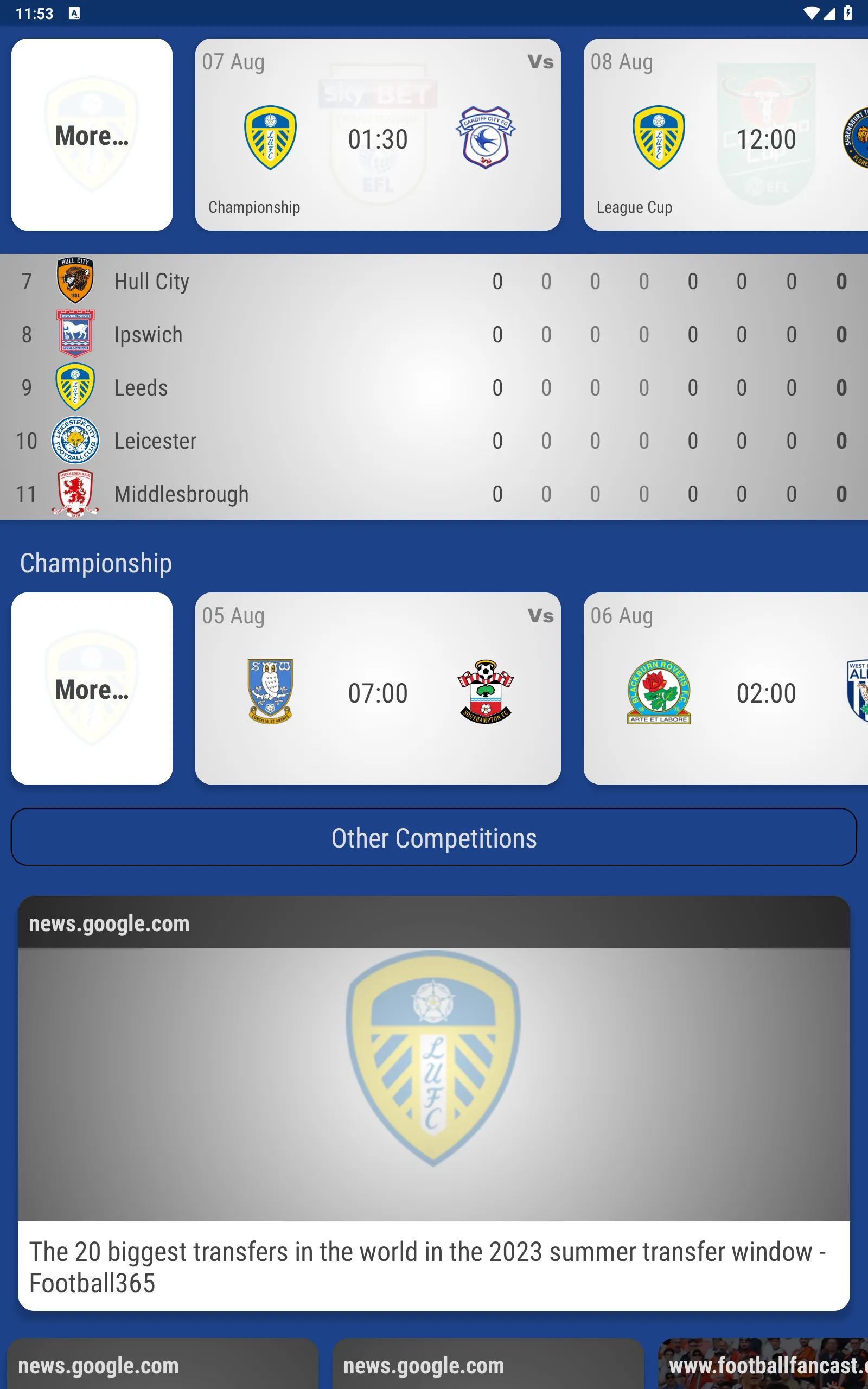 Leeds United Fan App | Indus Appstore | Screenshot