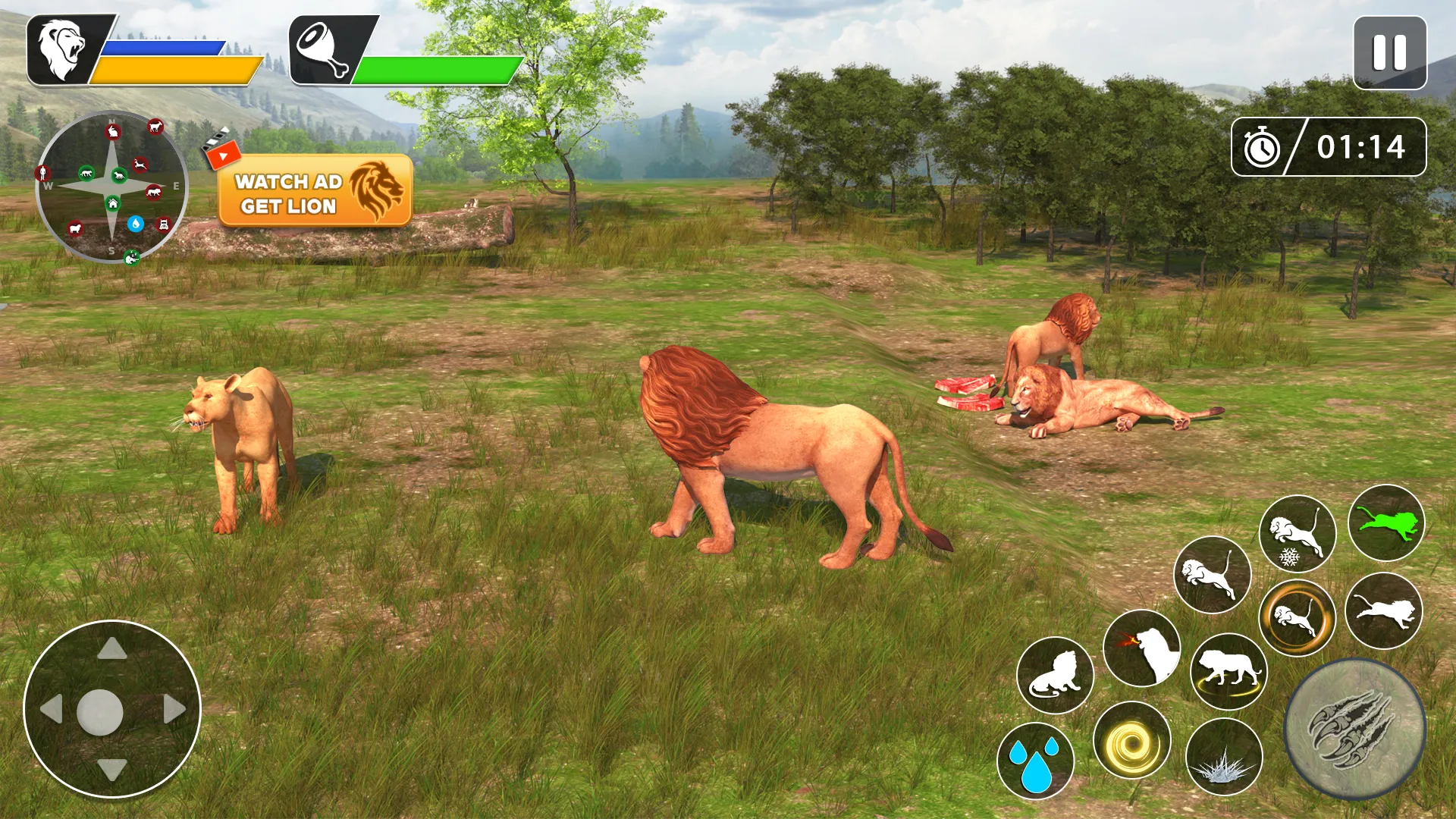 Lion Games Animal Simulator 3D | Indus Appstore | Screenshot