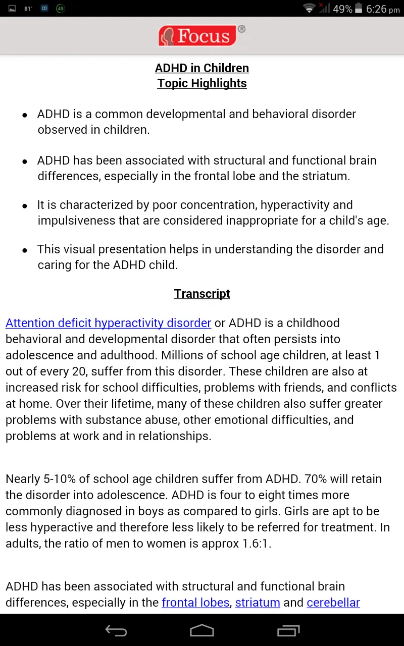 ADHD | Indus Appstore | Screenshot