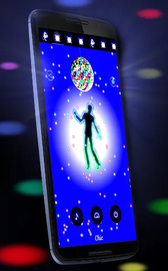 Disco Light: Flashlight with S | Indus Appstore | Screenshot