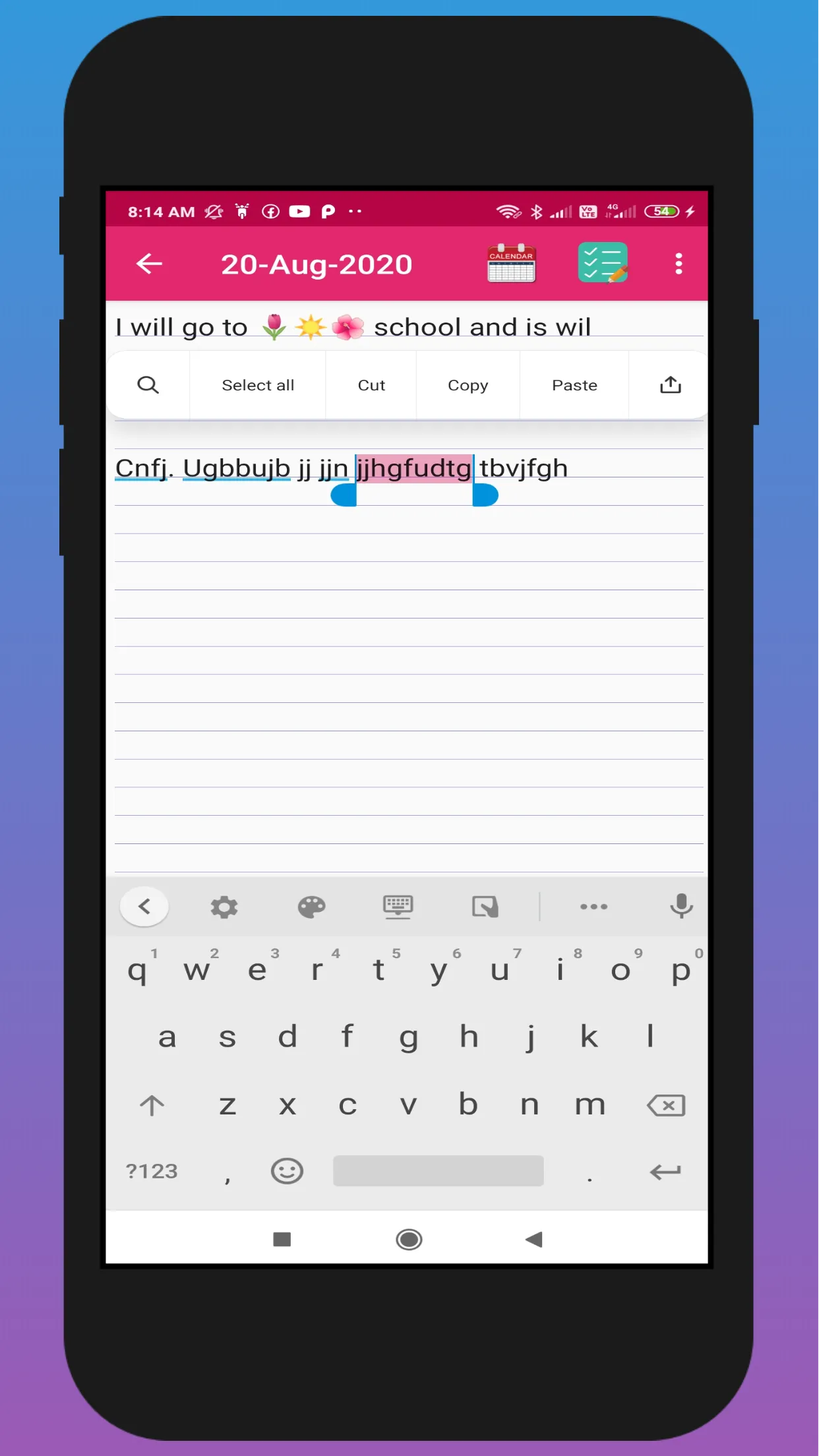 Pink Diary - My Notebook & Dai | Indus Appstore | Screenshot