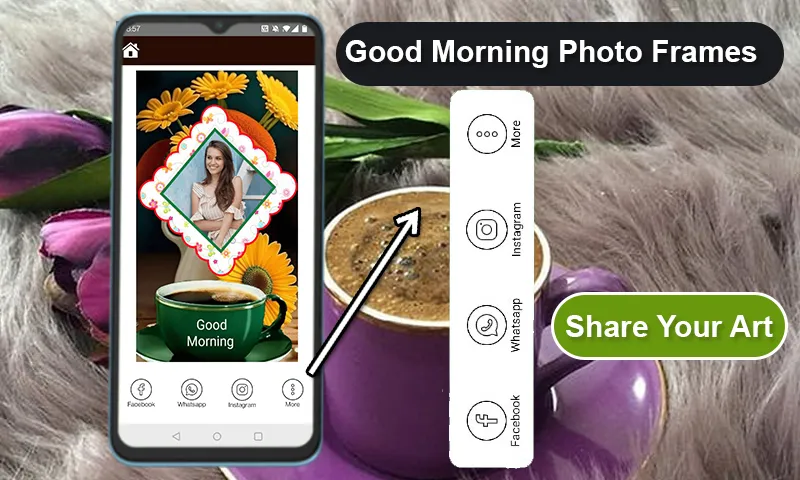 Good Morning Photo Frames | Indus Appstore | Screenshot