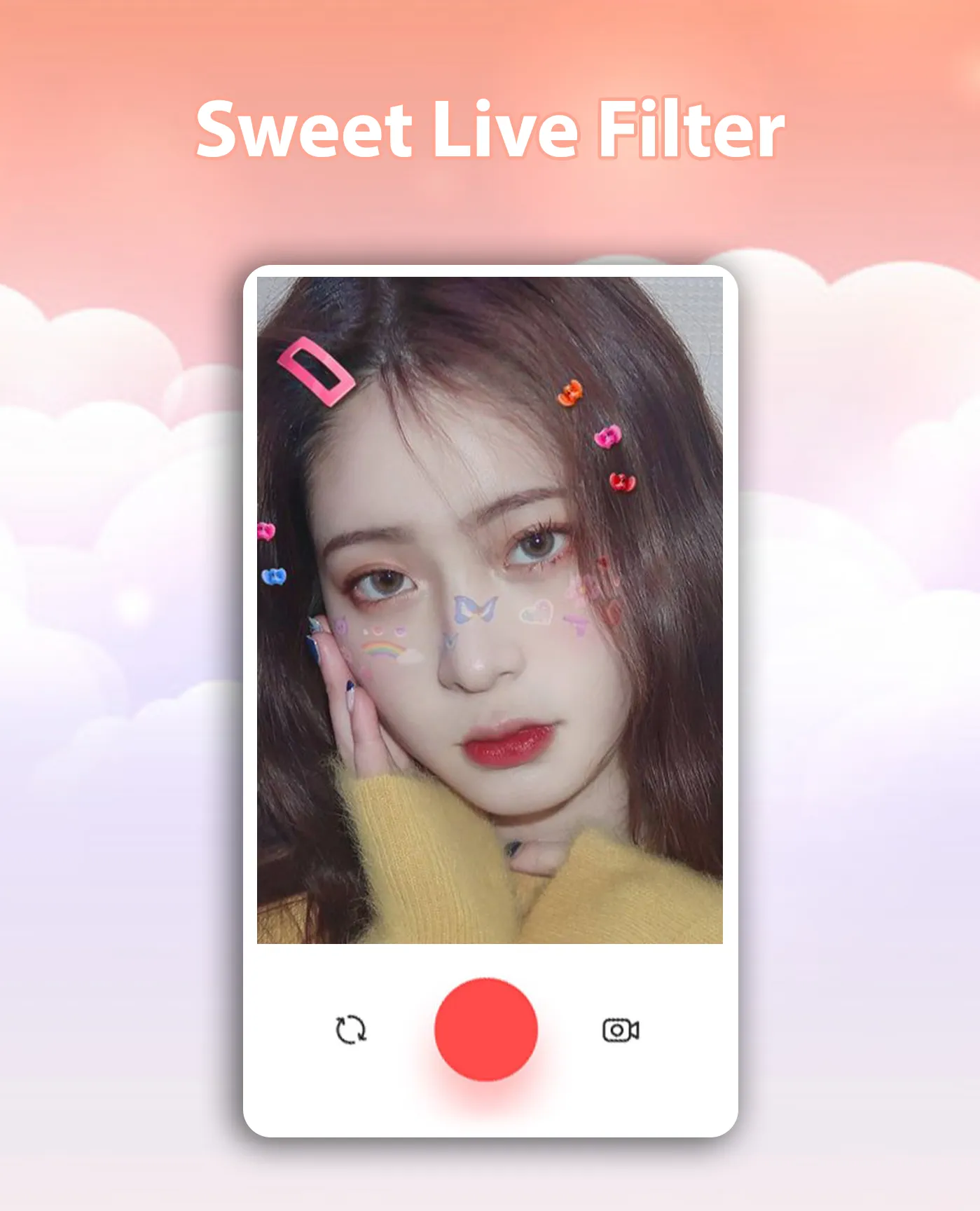 Sweet Live Filter Face Camera | Indus Appstore | Screenshot