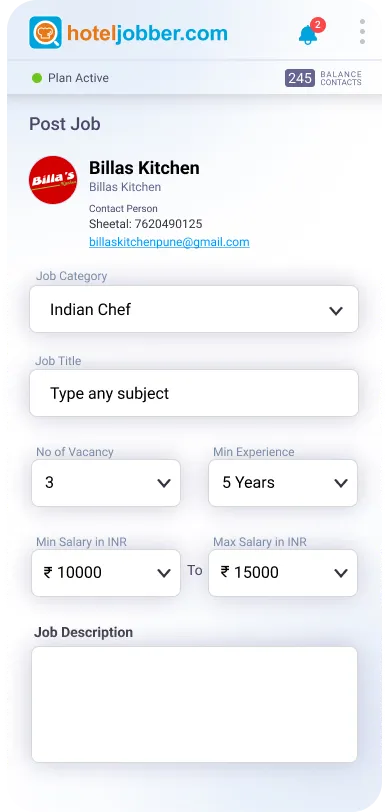 Hotel Jobber Employer | Indus Appstore | Screenshot