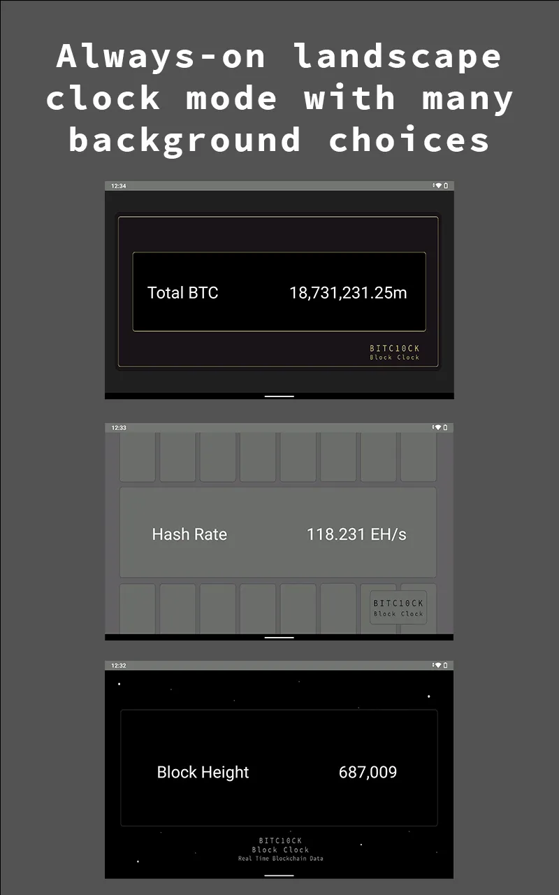 Bitcoin BlockClock App | Indus Appstore | Screenshot