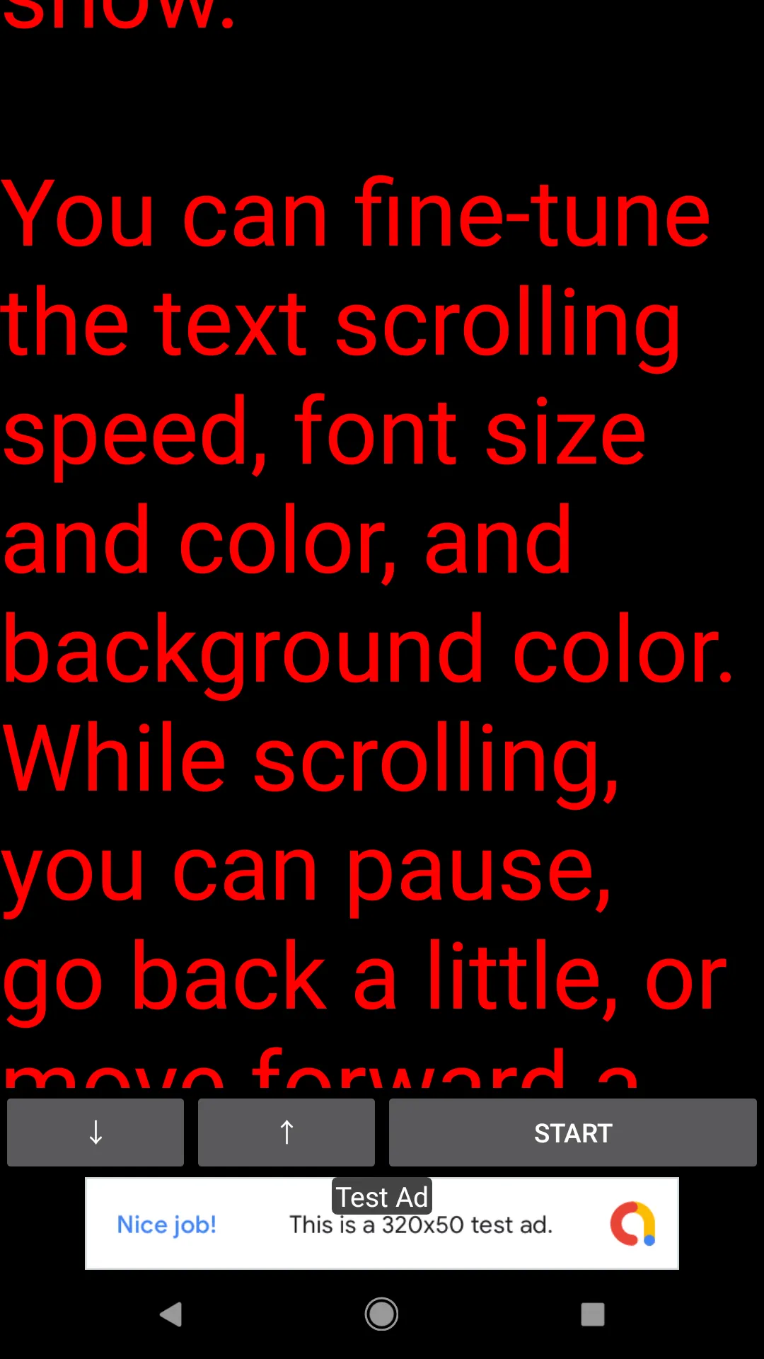 Auto Scroll Text Prompter | Indus Appstore | Screenshot