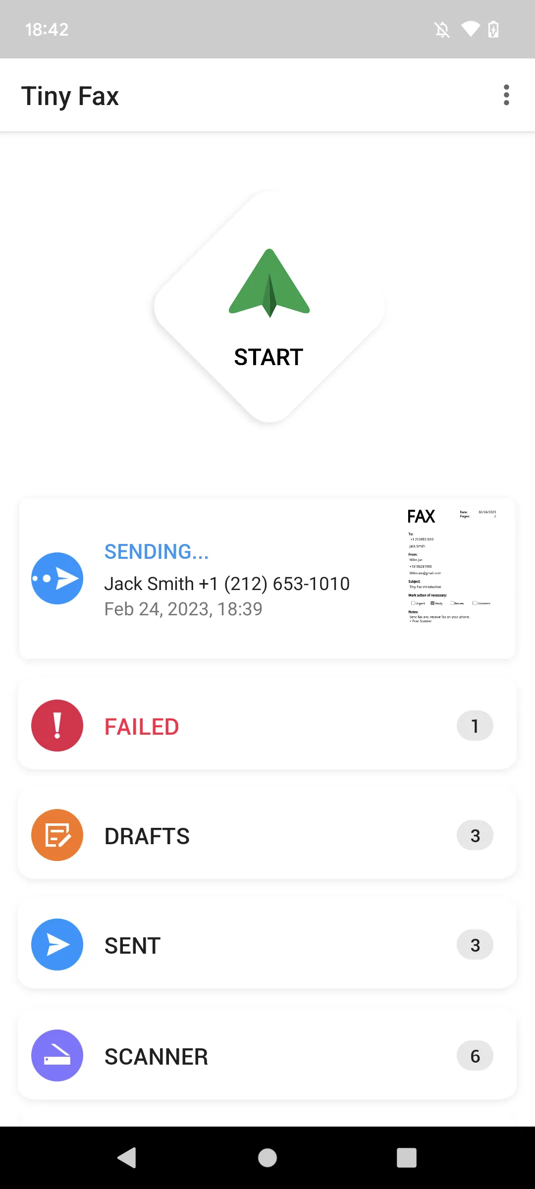 Tiny Fax - Send Fax from Phone | Indus Appstore | Screenshot