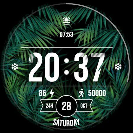 Go Green Watch Face 017 | Indus Appstore | Screenshot