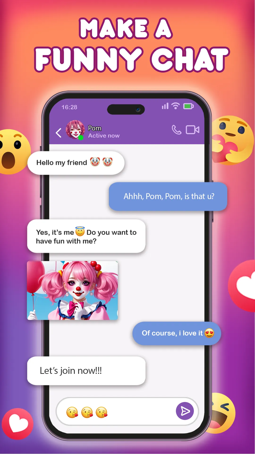 Clown Call & Fun Chat | Indus Appstore | Screenshot