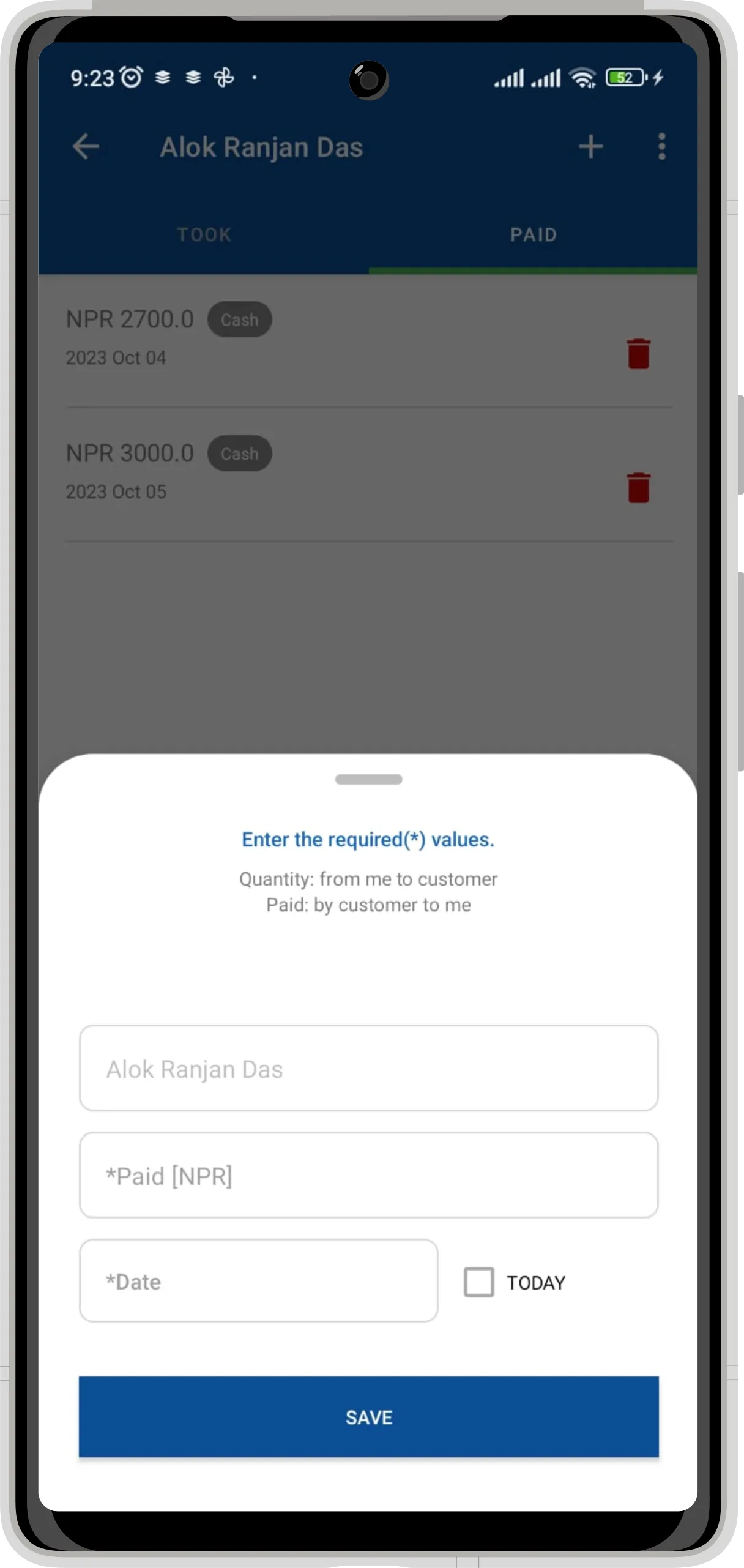 Credit Note - Payment Tracker | Indus Appstore | Screenshot
